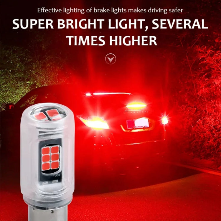 2pcs 1157 DC12V / 2.16W / 0.18A / 480LM Car LED Brake Light (Yellow Light) - In Car by buy2fix | Online Shopping UK | buy2fix