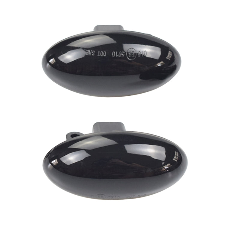 2pcs For Peugeot 1007 Car Dynamic LED Fender Side Light 817300H010 (Transparent Black) - In Car by buy2fix | Online Shopping UK | buy2fix
