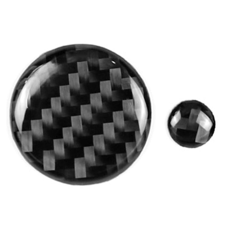 One Set Car Carbon Fiber Central Control Multimedia Knob Decorative Sticker for Mazda 3 / 6 / CX-9 / CX-5, Left and Right Drive Universal -  by buy2fix | Online Shopping UK | buy2fix