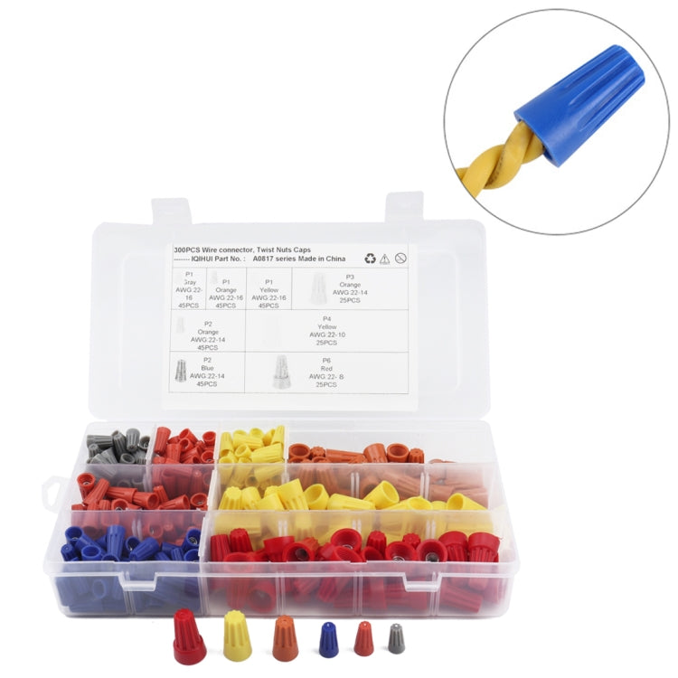 300 PCS Car Electrical Wire Nuts Crimp Wire Terminal Wire Connect Assortment Kit - In Car by buy2fix | Online Shopping UK | buy2fix