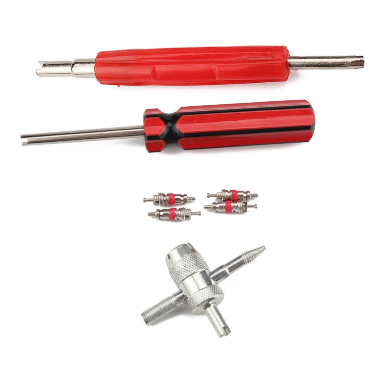 Tire Removal Tool + Tire Valve Set for Car Trunk Motorcycles - In Car by buy2fix | Online Shopping UK | buy2fix