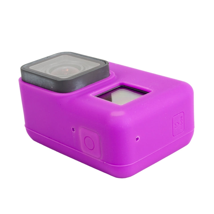 For GoPro HERO5 Silicone Housing Protective Case Cover Shell(Purple) - DJI & GoPro Accessories by buy2fix | Online Shopping UK | buy2fix