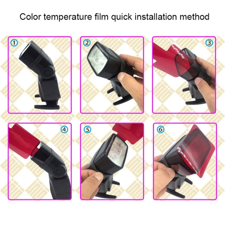 12 PCS SiGi SG120 12-color Filter Set Camera Top Flash Accessories Temperature Filter - Camera Accessories by buy2fix | Online Shopping UK | buy2fix