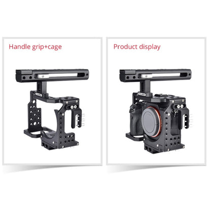 YELANGU CA7 YLG0908A Handle Video Camera Cage Stabilizer for Sony A7K / A72 / A73 / A7S2 / A7R3 / A7R2 / A7X(Black) - Camera Cage by YELANGU | Online Shopping UK | buy2fix