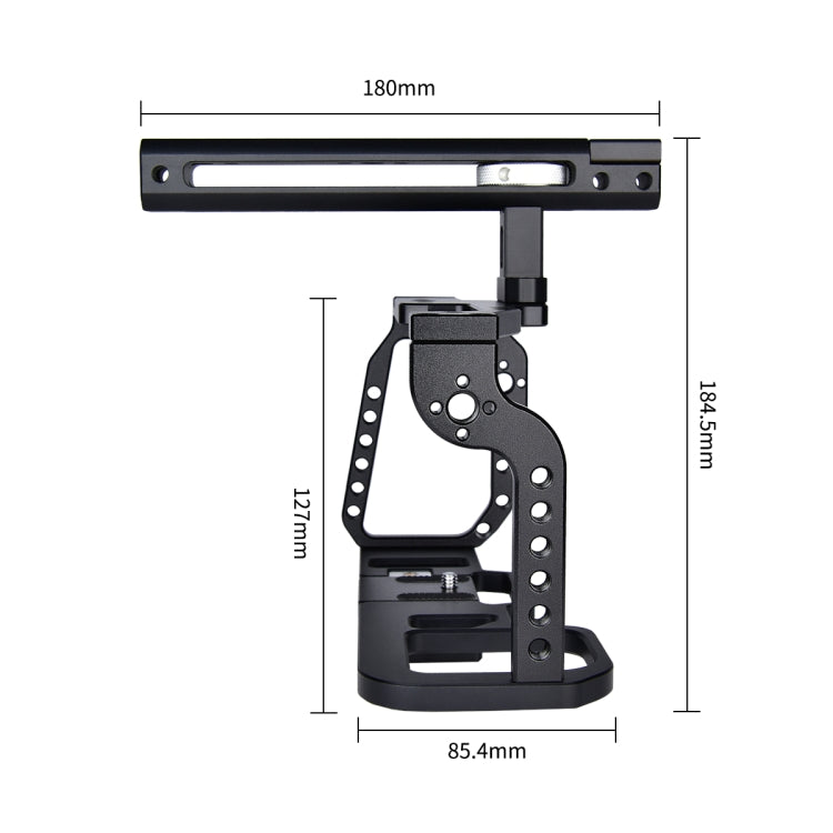 YELANGU C9-A YLG0911A Handle Video Camera Cage Stabilizer for DJI BMPCC 4K(Black) - Camera Accessories by YELANGU | Online Shopping UK | buy2fix