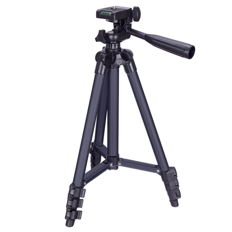 3120 Live Broadcast Tripod 4-Section Folding Legs Aluminum Alloy Tripod Mount with U-Shape Three-Dimensional Tripod Head for DSLR & Digital Camera, Adjustable Height: 34-103cm(Black) - Camera Accessories by buy2fix | Online Shopping UK | buy2fix