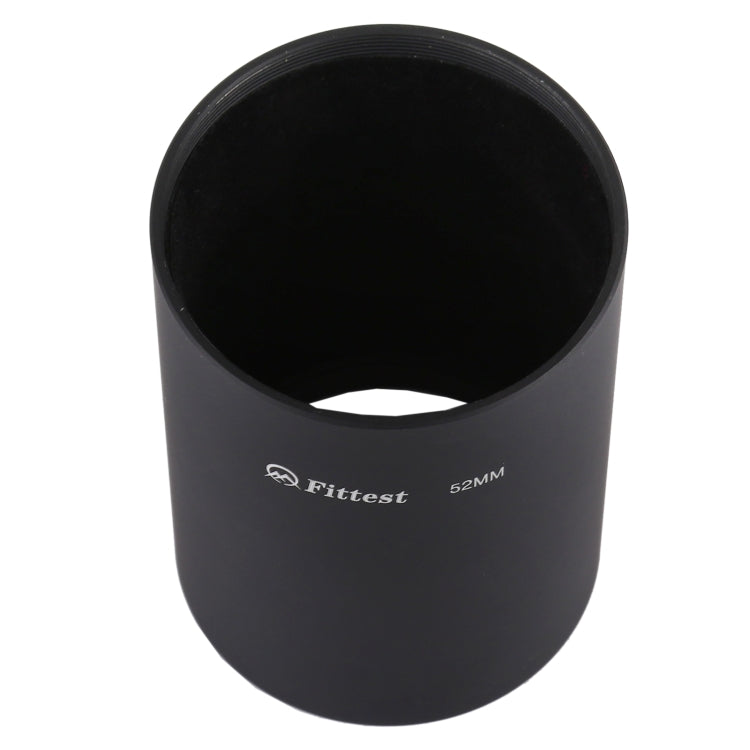 FITTEST 52mm Thread Type Straight Tube Full Metal Lens Hood Shade for Medium Telephoto Lens - Camera Accessories by FITTEST | Online Shopping UK | buy2fix