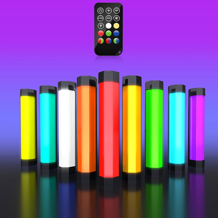 LUXCeO RGB Colorful Photo LED Stick Video Light APP Control Adjustable Color Temperature Waterproof Handheld LED Fill Light with Remote Control(Black) -  by LUXCeO | Online Shopping UK | buy2fix