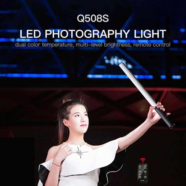 LUXCeO Q508S Dual Color Temperature 1000LM Photo LED Stick Video Light Handheld LED Fill Light Flash Lighting Lamp (Black) -  by LUXCeO | Online Shopping UK | buy2fix