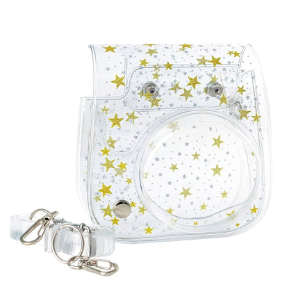 Stars Crystal PVC Hard Case Camera Bag with Shoulder Strap for FUJIFILM Instax Mini 11 (Transparent) - Camera Accessories by buy2fix | Online Shopping UK | buy2fix