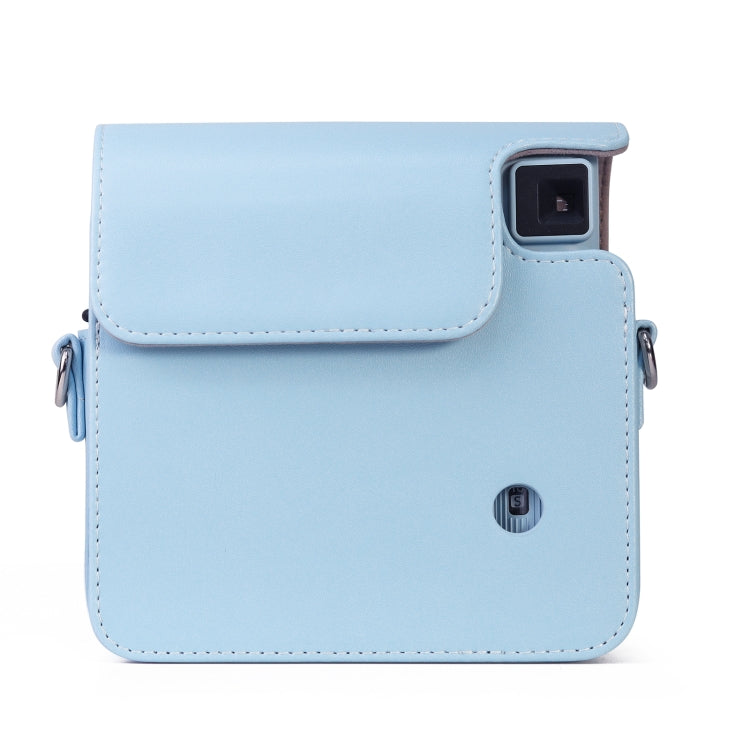 Full Body PU Leather Case Camera  Bag with Strap for FUJIFILM instax Square SQ1 (Blue) - Camera Accessories by buy2fix | Online Shopping UK | buy2fix