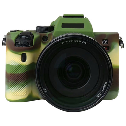 For Sony A7R4 Soft Silicone Protective Case(Camouflage) - Camera Accessories by buy2fix | Online Shopping UK | buy2fix