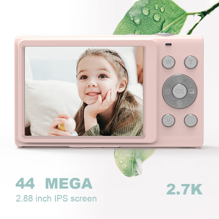 DC402 2.4 inch 44MP 16X Zoom 1080P Full HD Digital Camera Children Card Camera, US Plug (Pink) - Consumer Electronics by buy2fix | Online Shopping UK | buy2fix