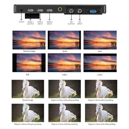 FEELWORLD LUT11S 10.1 inch Ultra High Bright 2000nit Touch Screen DSLR Camera Field Monitor, 3G-SDI 4K HDMI Input Output 1920 x 1200 IPS Panel(US Plug) - Camera Accessories by FEELWORLD | Online Shopping UK | buy2fix