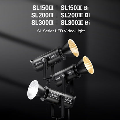 Godox SL300IIIBi 330W Bi-Color 2800K-6500K LED Video Light(US Plug) - Shoe Mount Flashes by Godox | Online Shopping UK | buy2fix