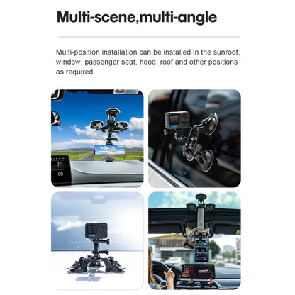 Big Triangle Direction Suction Cup Mount (Black) - DJI & GoPro Accessories by STARTRC | Online Shopping UK | buy2fix