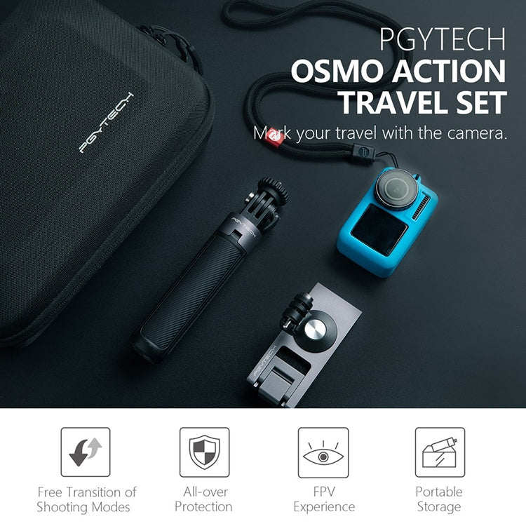 PGYTECH P-11B-027 Tripod Backpack Clip Storage Bag Travel Kit for DJI Osmo Action - Case & Bags by PGYTECH | Online Shopping UK | buy2fix