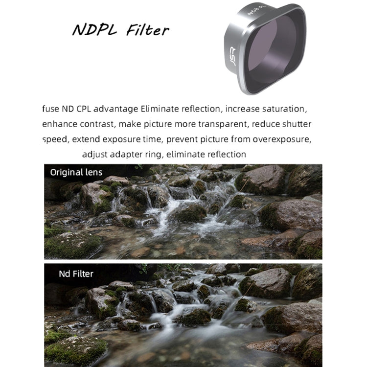 JSR KS ND64PL Lens Filter for DJI FPV, Aluminum Alloy Frame - DJI & GoPro Accessories by JSR | Online Shopping UK | buy2fix