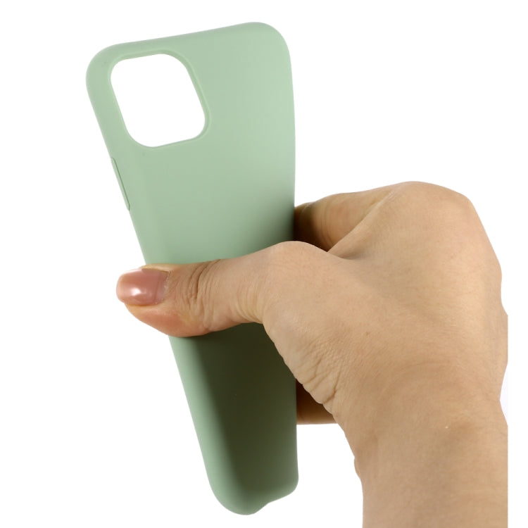 For iPhone 11 Solid Color Liquid Silicone Shockproof Case (Mint Green) - iPhone 11 Cases by buy2fix | Online Shopping UK | buy2fix