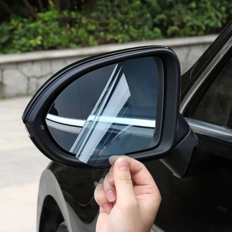 For Nissan X-trail 2014-2018 Car PET Rearview Mirror Protective Window Clear Anti-fog Waterproof Rain Shield Film -  by buy2fix | Online Shopping UK | buy2fix
