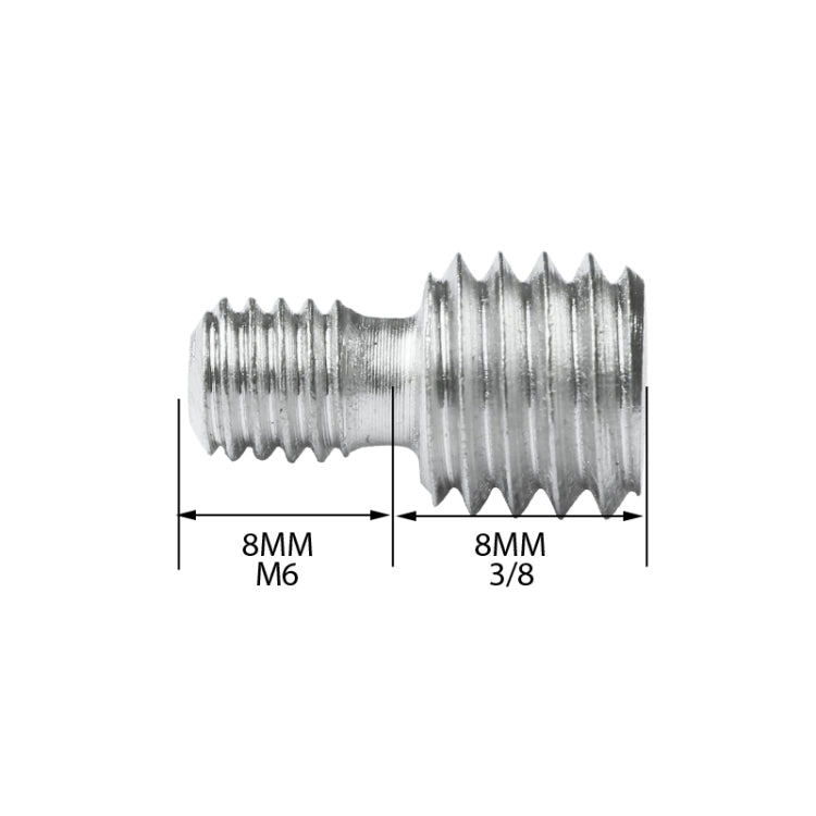 BEXIN LS037 2 PCS M6 to 3/8 inch Conversion Screws Adapter Camera Screws - Camera Accessories by BEXIN | Online Shopping UK | buy2fix