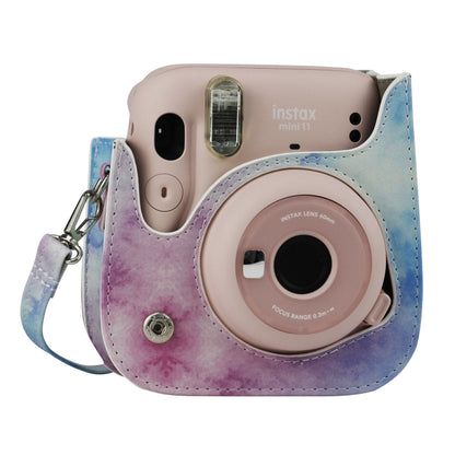 Painted Series Camera Bag with Shoulder Strap for Fujifilm Instax mini 11(Blue Pastel) - Camera Accessories by buy2fix | Online Shopping UK | buy2fix