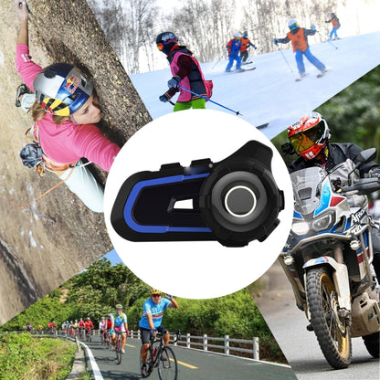 WUPP CS-1412A1 Bluetooth 5.1 S2 Motorcycle Helmet Full Duplex Bluetooth Intercom Headset Earphone(Blue) - Motorcycle Walkie Talkie by buy2fix | Online Shopping UK | buy2fix