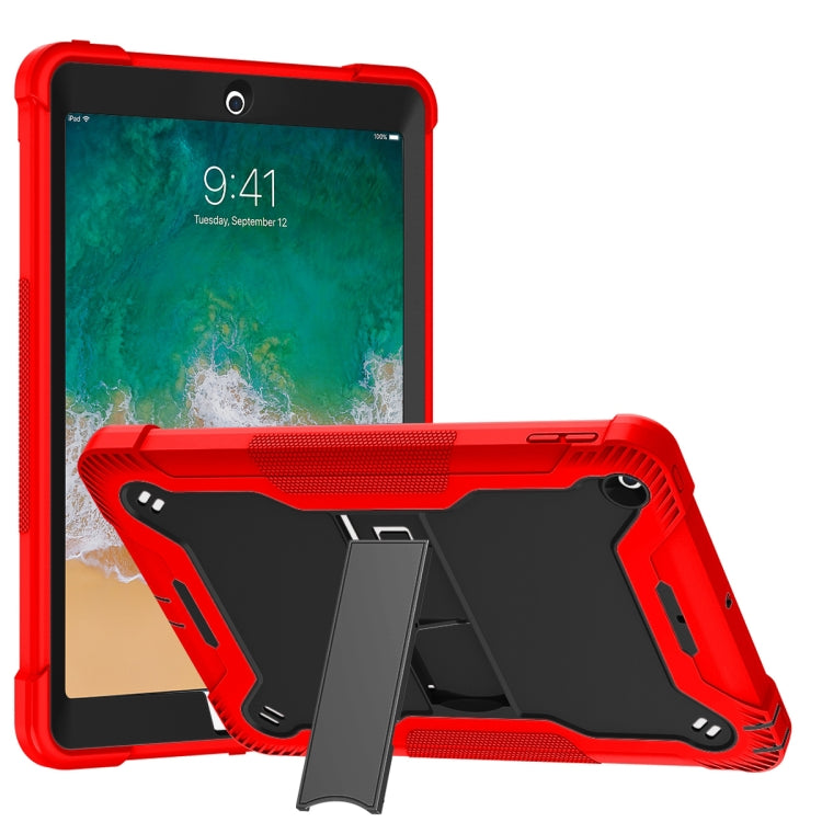 Silicone + PC Shockproof Protective Case with Holder For iPad 9.7 inch (2017/2018)(Black) - iPad 9.7 (2018) & (2017) Cases by buy2fix | Online Shopping UK | buy2fix