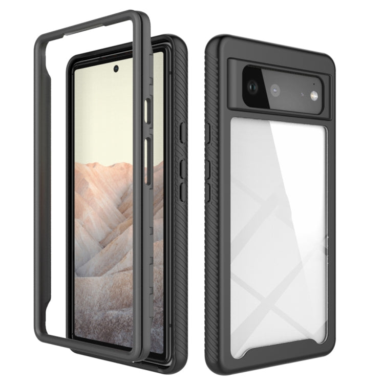 For Google Pixel 6 Starry Sky Solid Color Series Shockproof PC + TPU Case(Black) - Mobile Accessories by buy2fix | Online Shopping UK | buy2fix