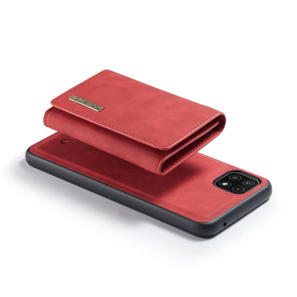 For Samsung Galaxy A22 5G DG.MING M1 Series 3-Fold Multi Card Wallet  Back Cover Shockproof Case with Holder Function(Red) - Galaxy Phone Cases by DG.MING | Online Shopping UK | buy2fix