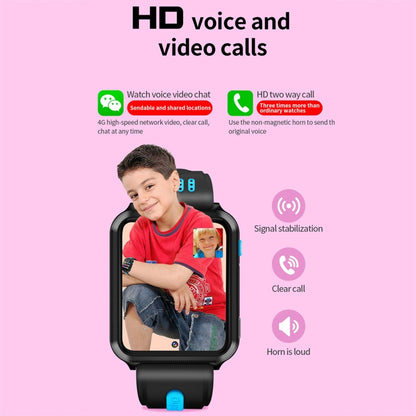 W5 1.54 inch Full-fit Screen Dual Cameras Smart Phone Watch, Support SIM Card / GPS Tracking / Real-time Trajectory / Temperature Monitoring, 3GB+32GB(Silver Pink) - Smart Wear by buy2fix | Online Shopping UK | buy2fix