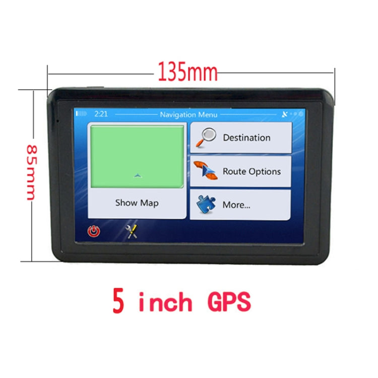 Q5 Car 5 inch HD TFT Touch Screen GPS Navigator Support TF Card / MP3 / FM Transmitter, Specification:South America Map - In Car by buy2fix | Online Shopping UK | buy2fix