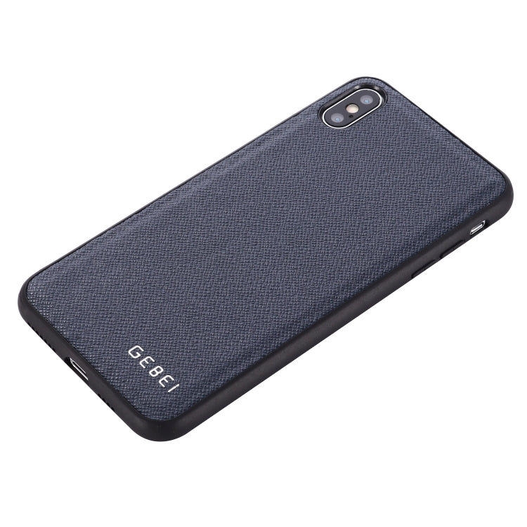 For iPhone 11 GEBEI Full-coverage Shockproof Leather Protective Case(Blue) - iPhone 11 Cases by GEBEI | Online Shopping UK | buy2fix