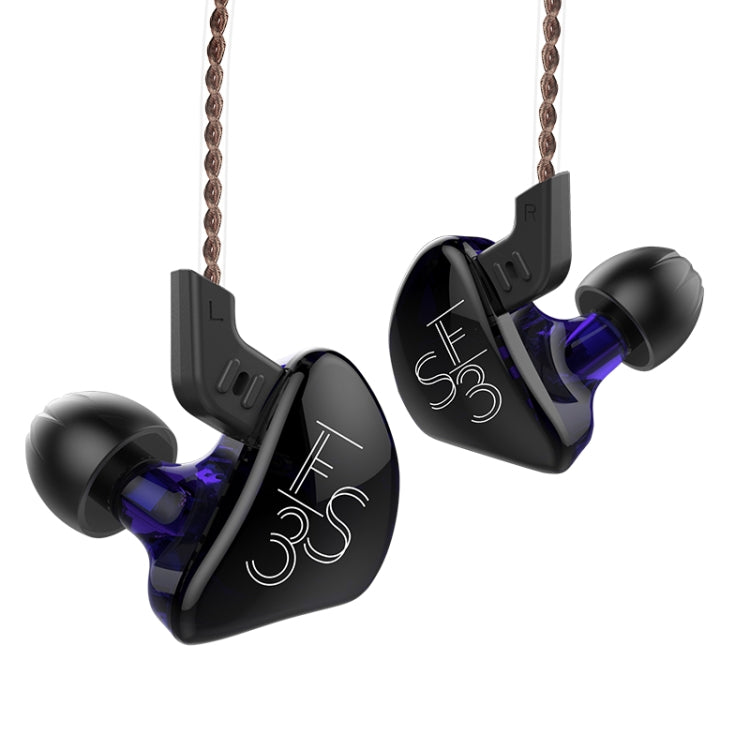 KZ ES3 Standard Version 3.5mm Hanging Ear Sports Design In-Ear Style Wired Earphone, Cable Length: 1.2m(Purple) - In Ear Wired Earphone by KZ | Online Shopping UK | buy2fix