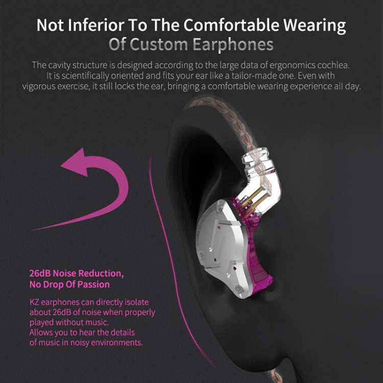 KZ ZS10 Pro 10-unit Ring Iron Gaming In-ear Wired Earphone, Standard Version(Black) - In Ear Wired Earphone by KZ | Online Shopping UK | buy2fix