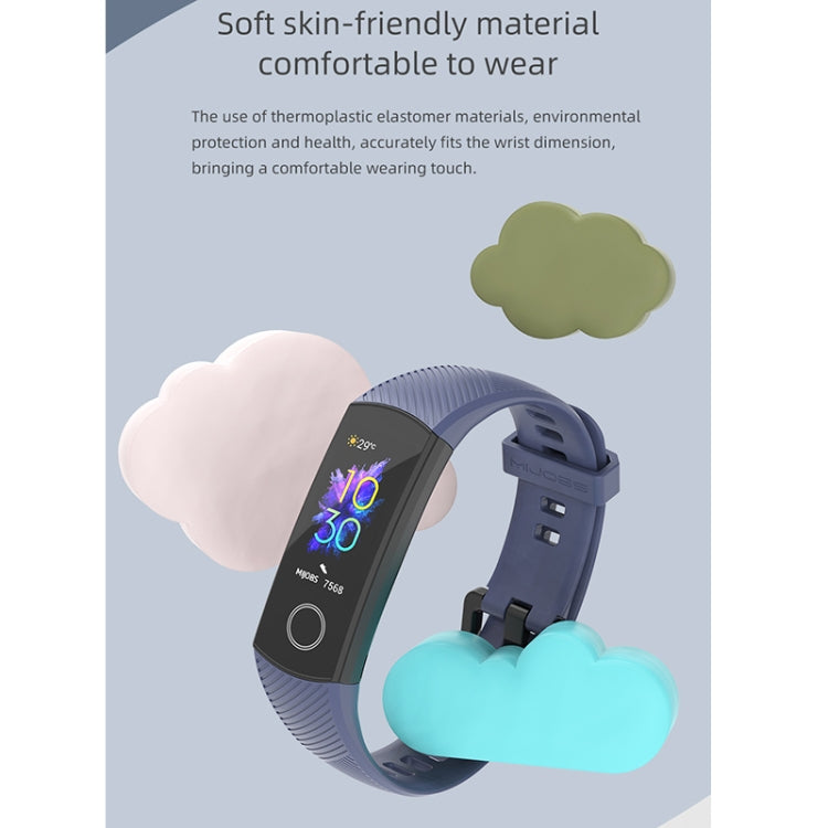 For Honor Band 4 / 5 MIJOBS Breathable Silicone Watch Band(Purple) - Watch Bands by MIJOBS | Online Shopping UK | buy2fix