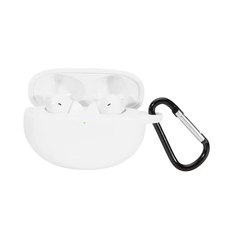 For OPPO Enco Free 2 Anti-fall Wireless Earphone Silicone Protective Case with Hook(White) - Other Earphone Case by buy2fix | Online Shopping UK | buy2fix