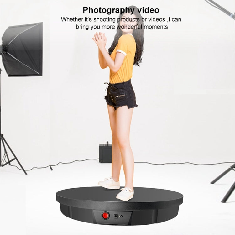 52cm Remote Control Electric Rotating Turntable Display Stand Video Shooting Props Turntable, Charging Power, Power Plug:EU Plug(Black) - Camera Accessories by buy2fix | Online Shopping UK | buy2fix