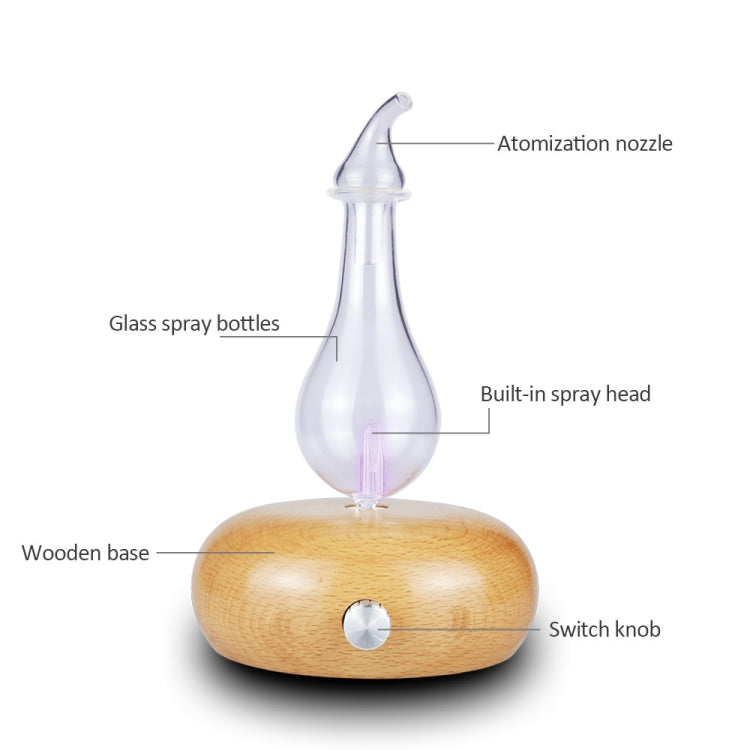 Wood Essential Oil Diffuser Aromatherapy Machine Automatic Alcohol Sprayer, Plug Specification:AU Plug(Light Brown) - Home & Garden by buy2fix | Online Shopping UK | buy2fix