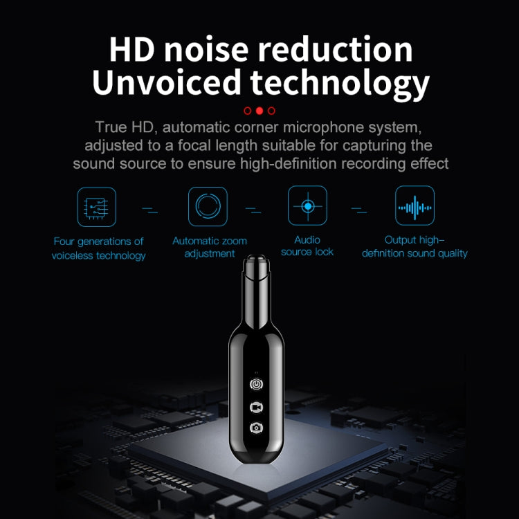 D3 AI Smart High-definition Noise Reduction Voice Recorder, Capacity:64GB(Black) - Security by buy2fix | Online Shopping UK | buy2fix