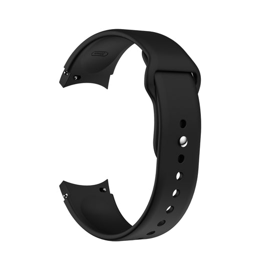 For Samsung Galaxy Watch4 40&44mm/Watch4 Classic 42&46mm Silicone Reverse Buckle Watch Band(Black) - Smart Wear by buy2fix | Online Shopping UK | buy2fix