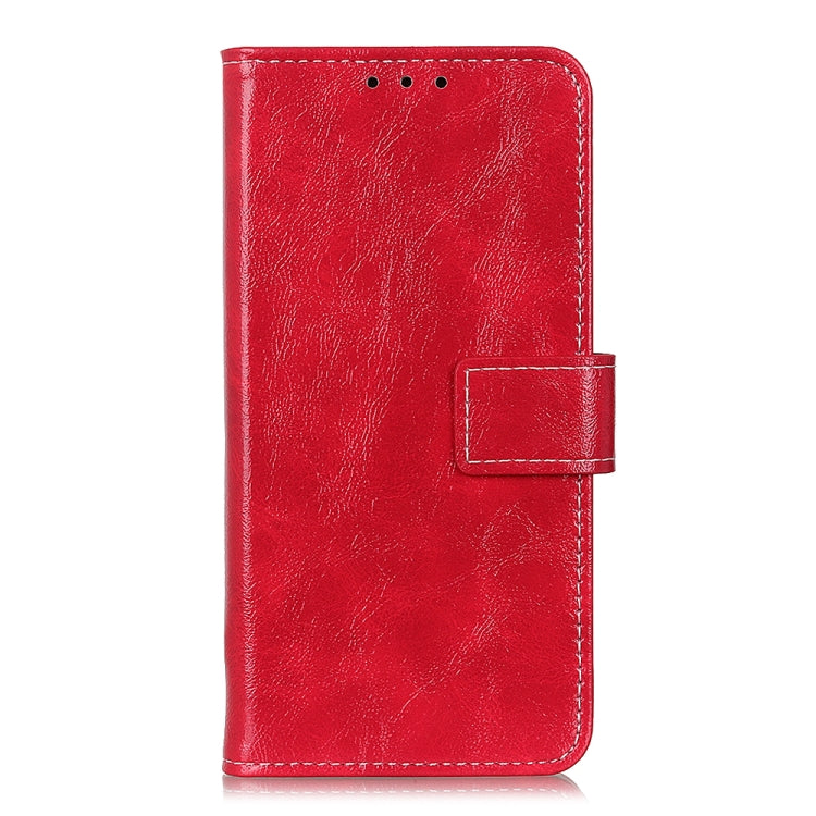 For Motorola Edge X30 Retro Crazy Horse Texture Horizontal Flip Leather Phone Case(Red) - Motorola Cases by buy2fix | Online Shopping UK | buy2fix