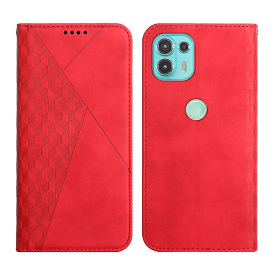 For Motorola Edge 20 Lite Skin Feel Magnetic Leather Phone Case(Red) - Motorola Cases by buy2fix | Online Shopping UK | buy2fix