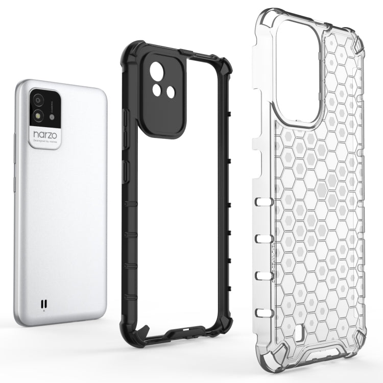 For OPPO Realme Narzo 50 4G Honeycomb PC + TPU Phone Case(Green) - Realme Cases by buy2fix | Online Shopping UK | buy2fix