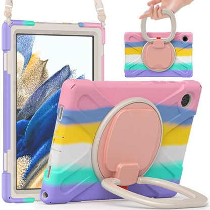 For Samsung Galaxy Tab A8 10.5 2021 Silicone + PC Tablet Case(Colorful Pink) - Samsung Accessories by buy2fix | Online Shopping UK | buy2fix