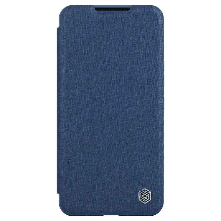 For Samsung Galaxy S22+ 5G NILLKIN QIN Series Pro Sliding Camera Cover Design Leather Phone Case(Blue) - Galaxy S22+ 5G Cases by NILLKIN | Online Shopping UK | buy2fix