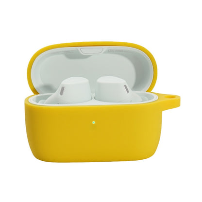 Solid Color Silicone Earphone Protective Case For Jabra Elite 4(Yellow) - Other Earphone Case by buy2fix | Online Shopping UK | buy2fix