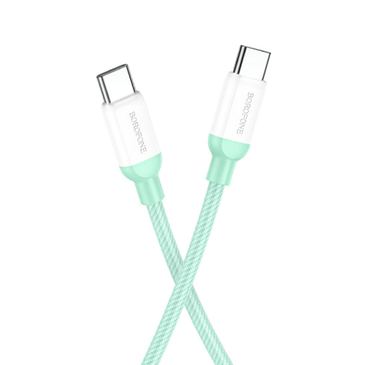 Borofone BX68 100W USB-C / Type-C to Type-C Charging Data Cable, Length:1m(Green) -  by Borofone | Online Shopping UK | buy2fix