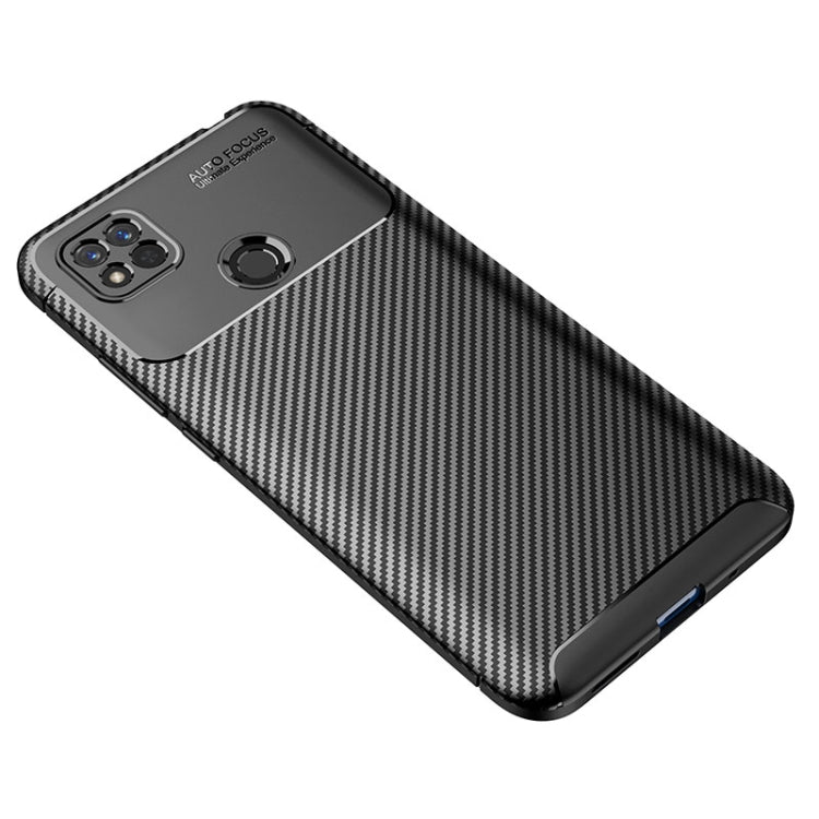 For Xiaomi Redmi 10A Carbon Fiber Texture Shockproof TPU Phone Case(Black) - Xiaomi Cases by buy2fix | Online Shopping UK | buy2fix