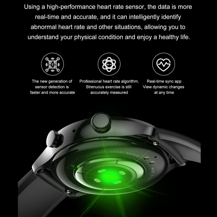 HK8Pro 1.36 inch AMOLED Screen Steel Strap Smart Watch, Support NFC Function / Blood Oxygen Monitoring(Black) - Smart Wear by buy2fix | Online Shopping UK | buy2fix